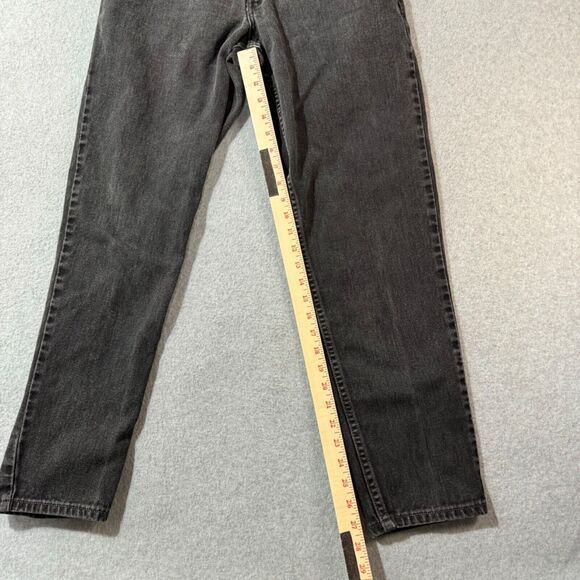 Levis Jeans Womens Size 8 550 Black High Rise Tapered Relaxed Fit Preppy - Picture 4 of 10